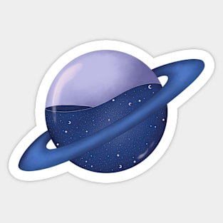 Galaxy Planet Sticker